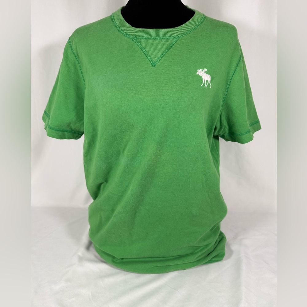 Abercrombie & Fitch Kelly Green Short-Sleeve Logo Tee